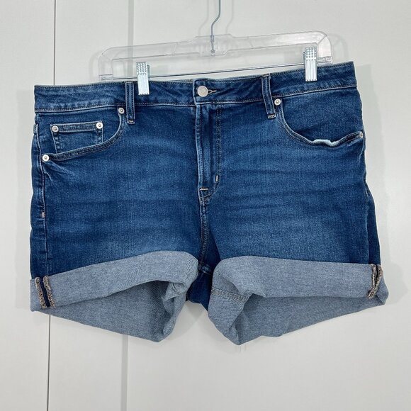 Gap Size 16/33 Blue 5" Denim Jean Shorts - Picture 1 of 9